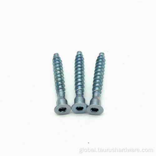 black furniture hardware Hex Socket Drive Furniture Screw Factory